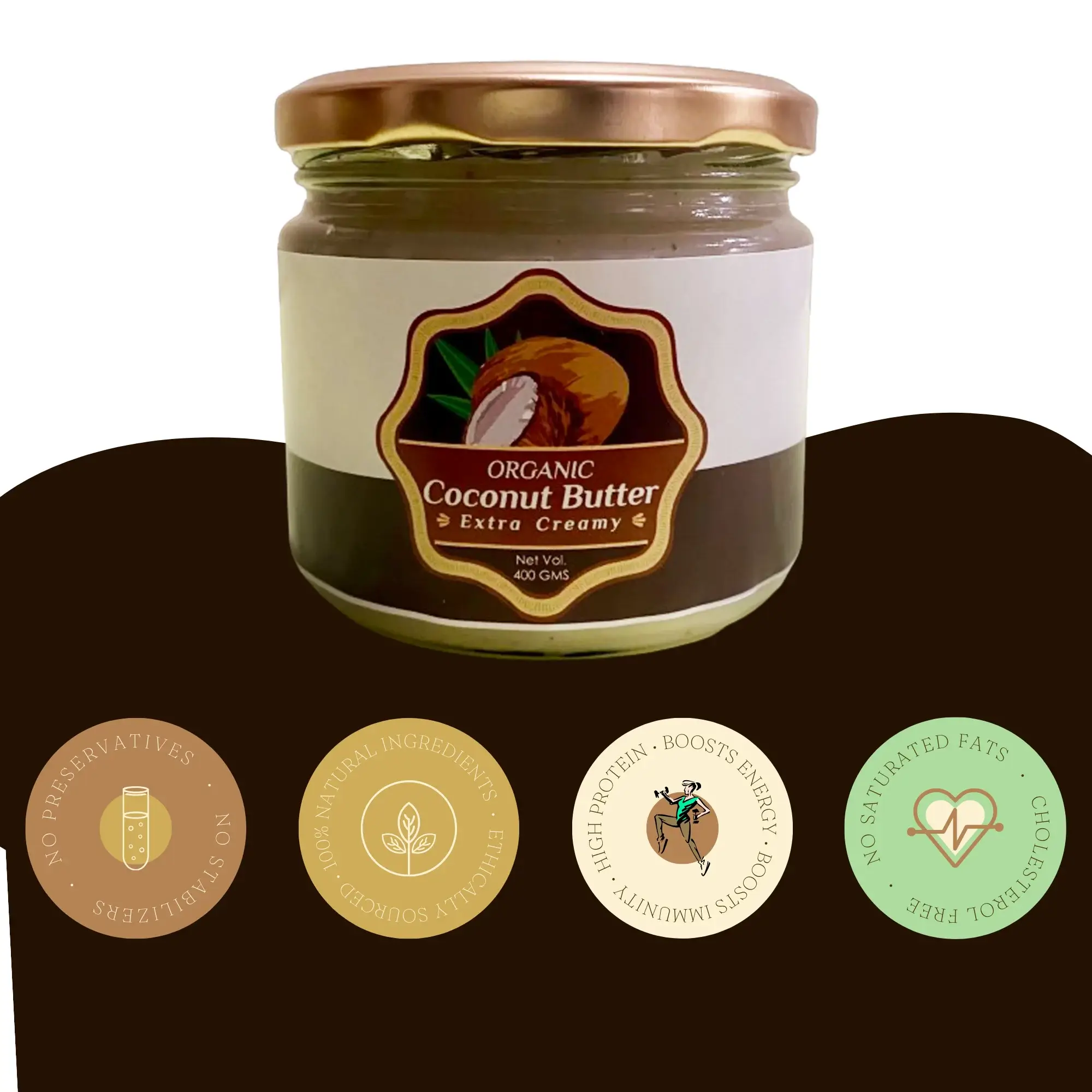 Organic All Natural Coconut Butter | 400 gms - Image 2